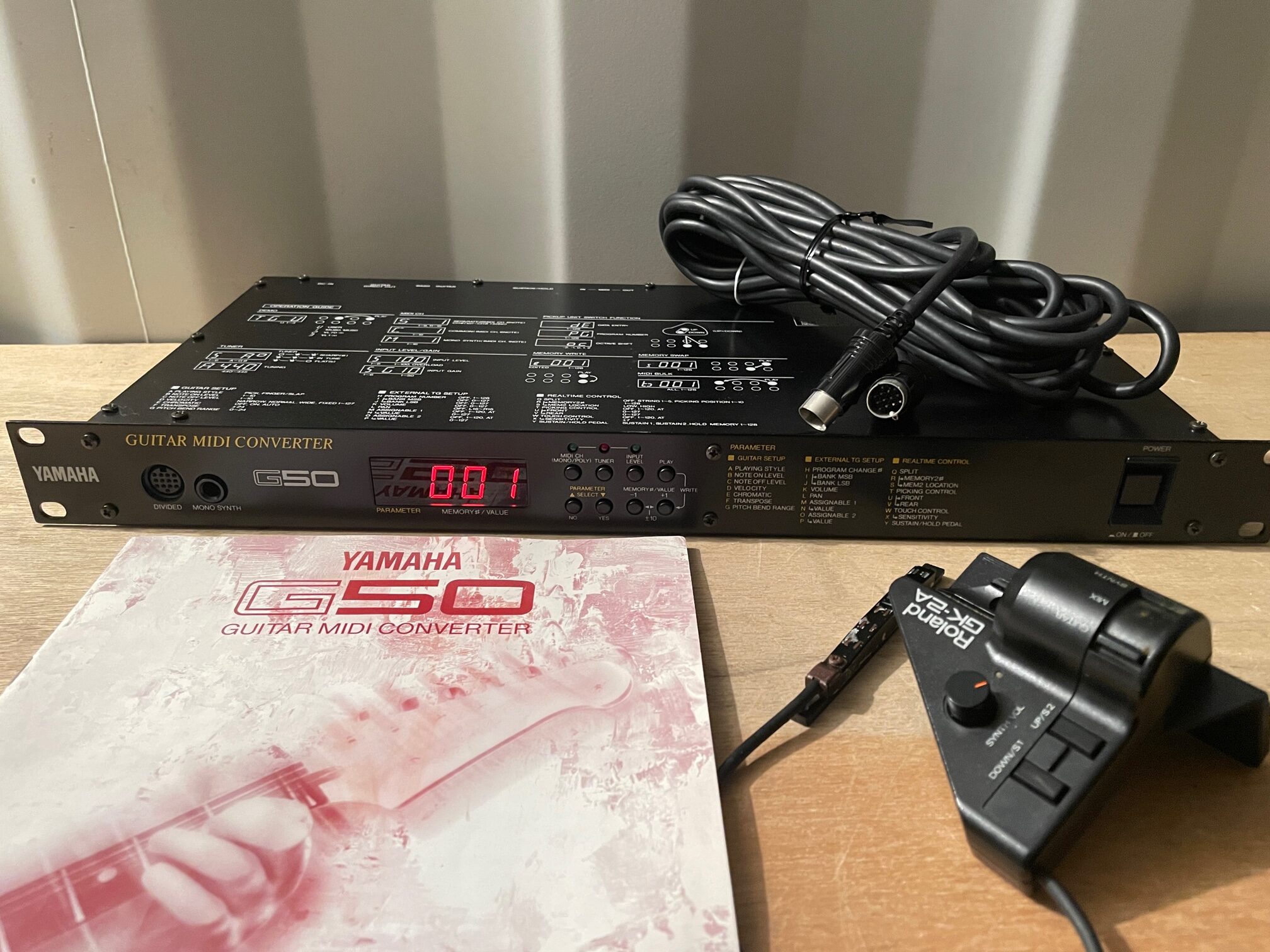 Yamaha G50 + Roland GK-2A + G50 Manual set